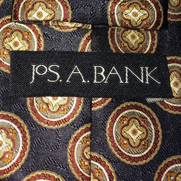 Jos Banks 100% Silk Navy Tie - Picture 2 of 8